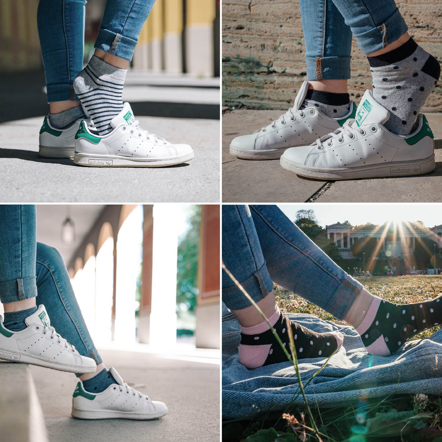 Sneaker Socken kaufen | OCCULTO mit Mustern im 8er-Pack für Damen